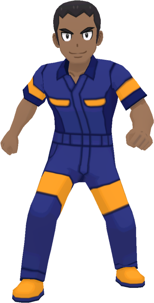 Animated Firefighter Standing Pose