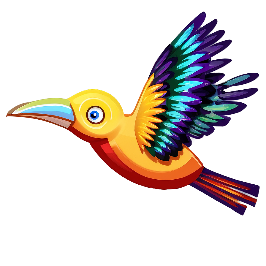 Animated Flying Bird Cartoon Png 12