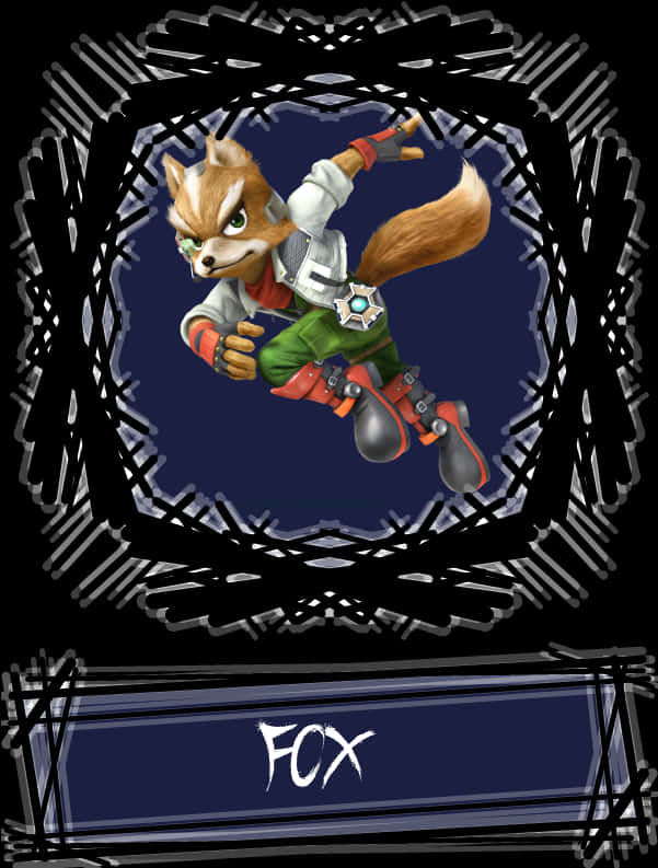 Animated Fox Character Action Pose