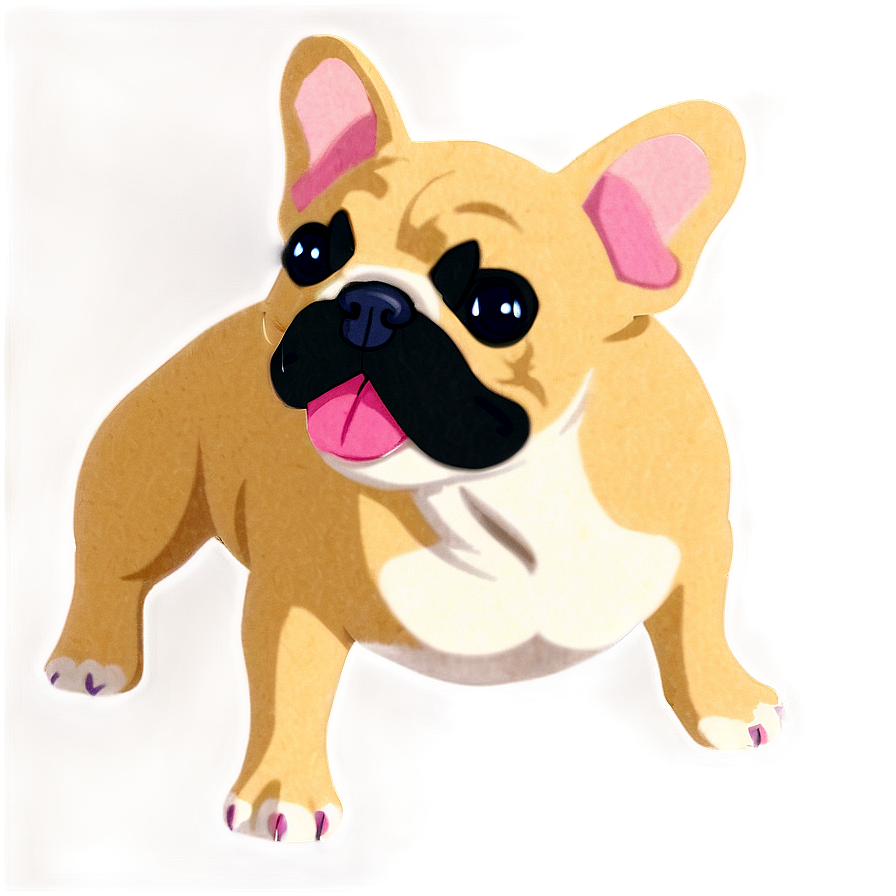 Animated French Bulldog Png 06202024