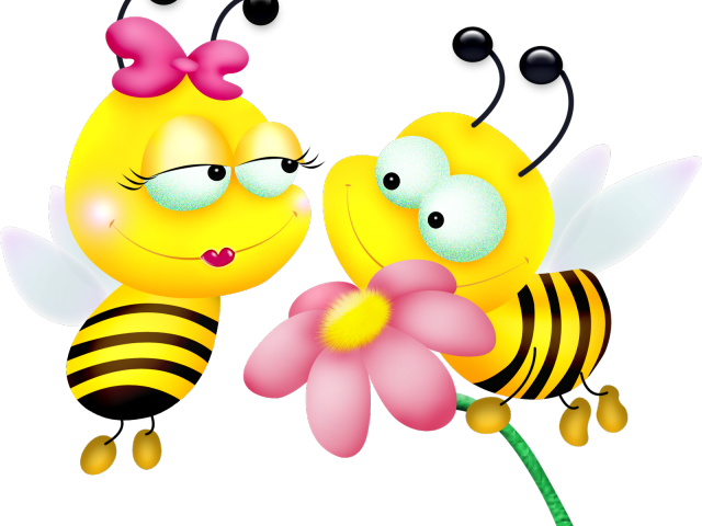 Animated Friendly Beeswith Flower