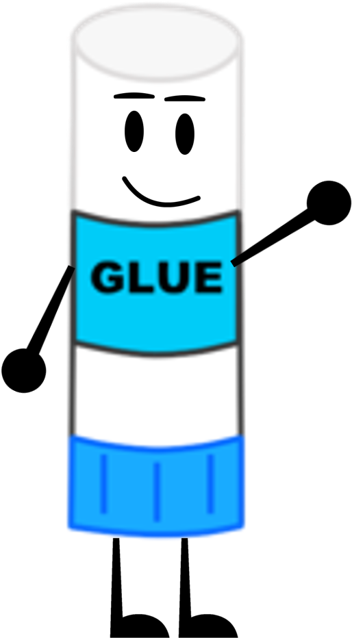 Animated Glue Stick Character