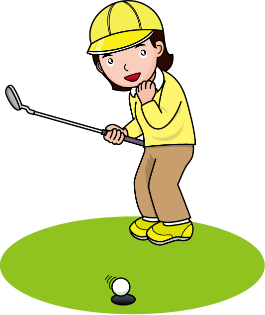 Animated Golfer Readyto Swing