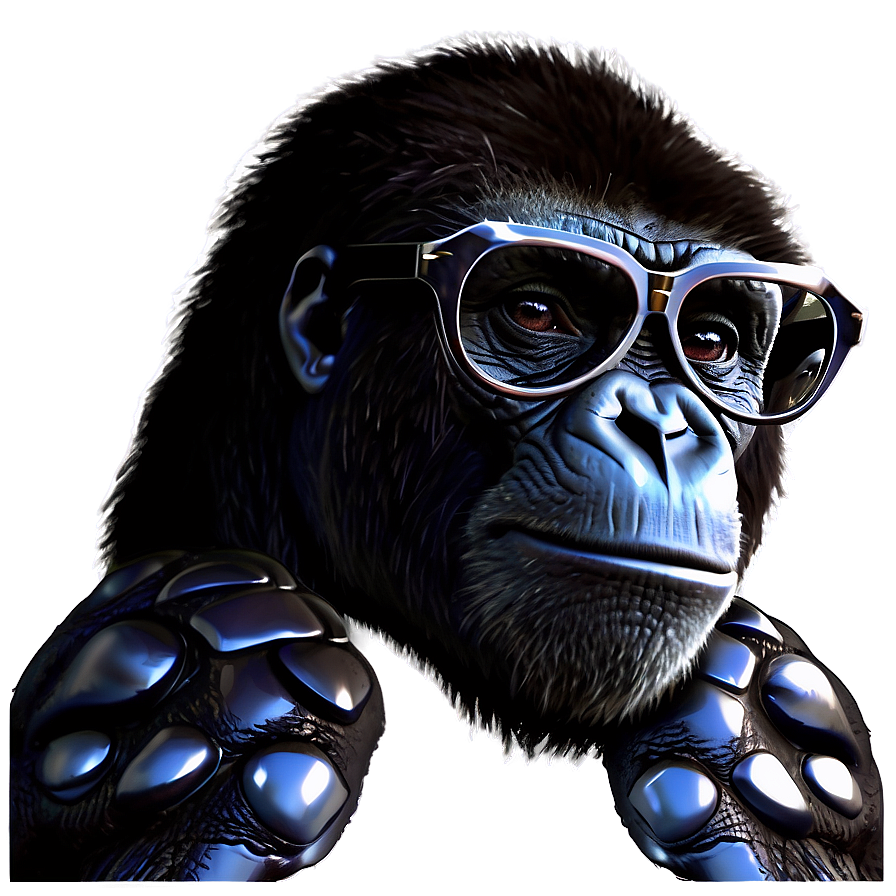 Animated Gorilla Glasses Png Rcr75