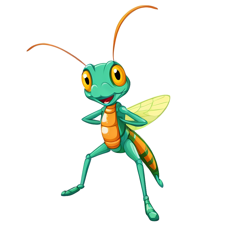 Animated Grasshopper Character Png Qti