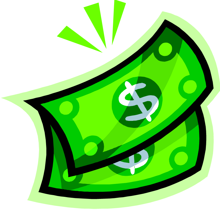 Animated Green Dollar Bill