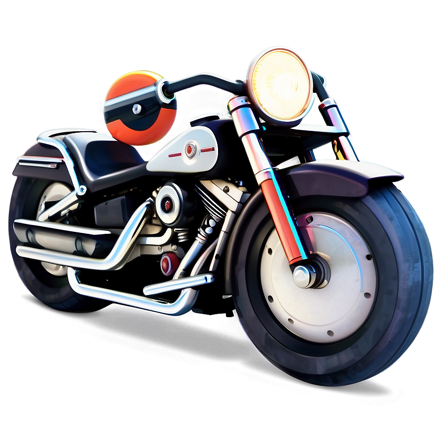 Animated Harley Motorcycle Chase Png Lef