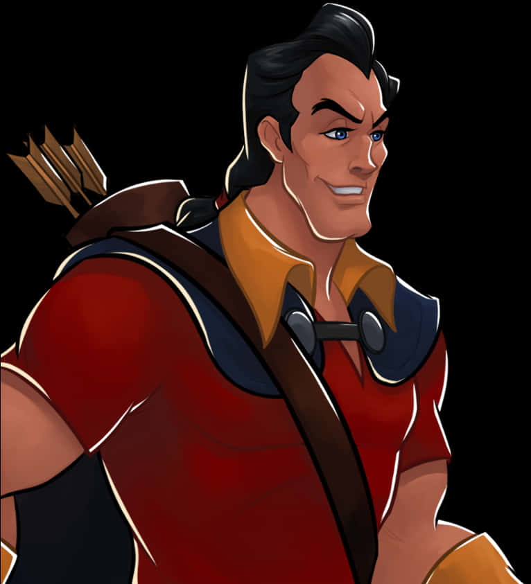 Animated Heroic Archer Portrait