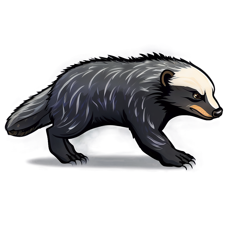 Animated Honey Badger Character Png Mlb74