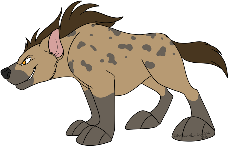 Animated Hyena Side View