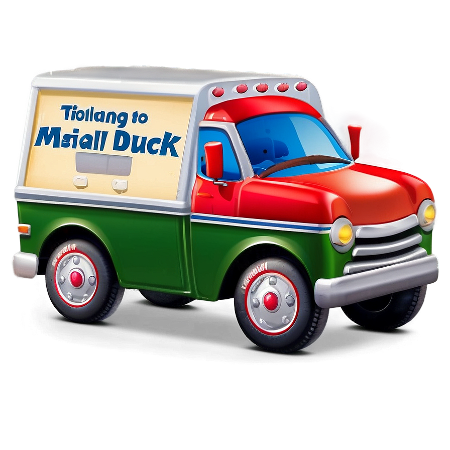 Animated Kids Mail Truck Png Vep16