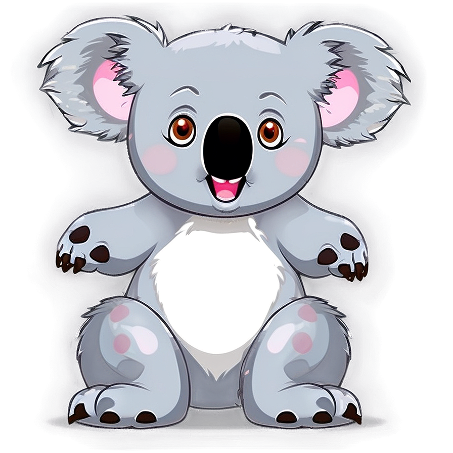 Animated Koala Character Png 06112024