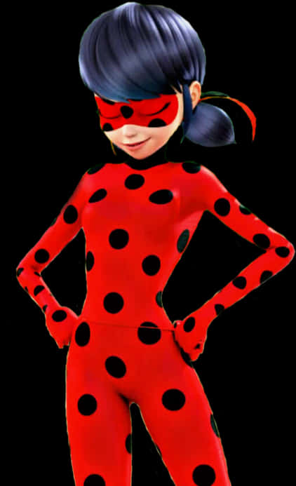 Animated Ladybug Hero Pose