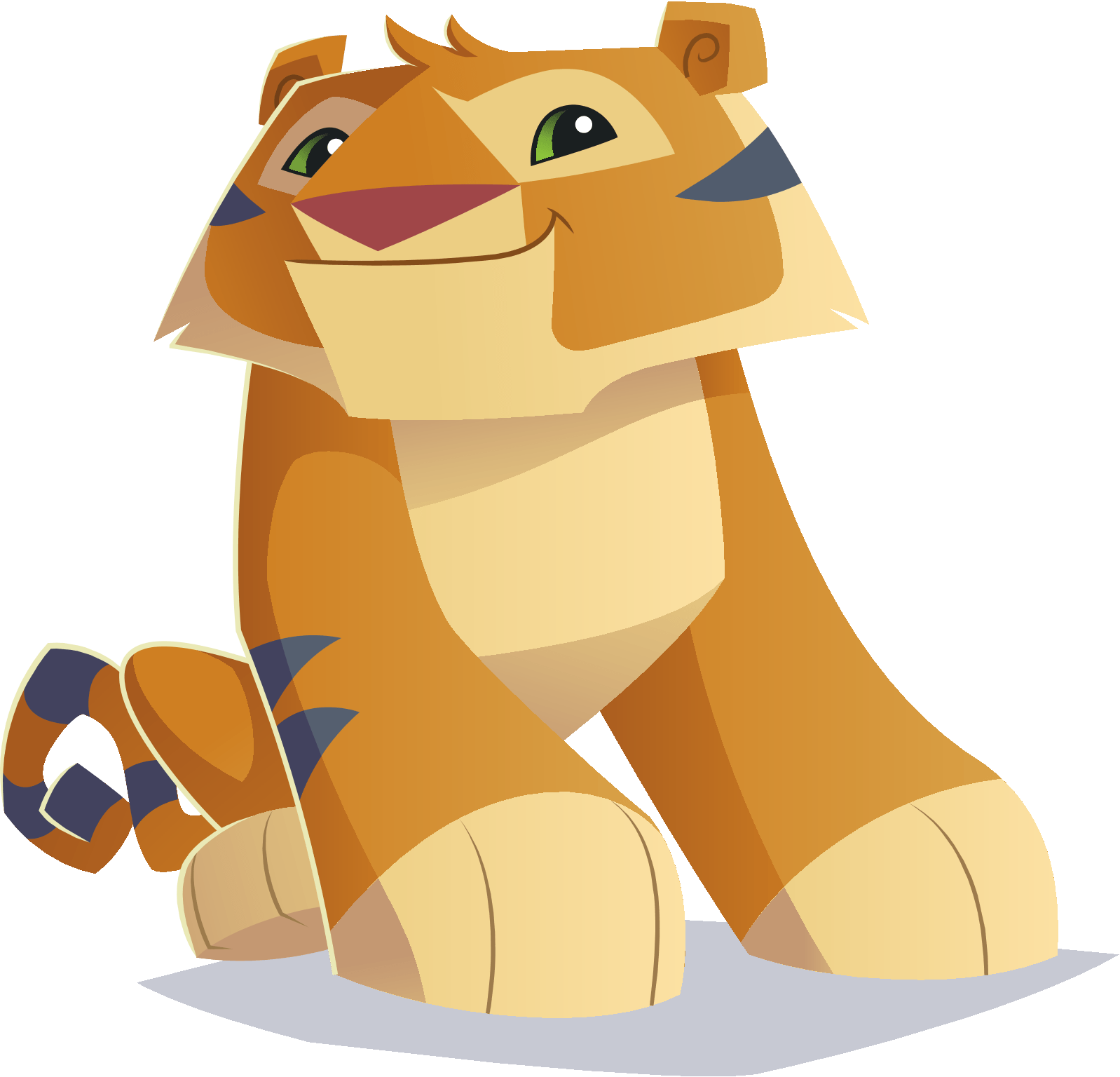 Animated Lion Cub Sitting