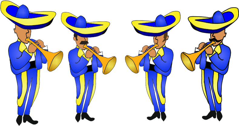 Animated Mariachi Trumpet Players