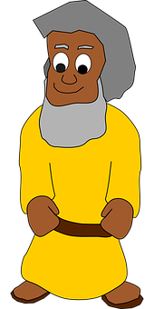 Animated Medieval Manin Yellow Robe