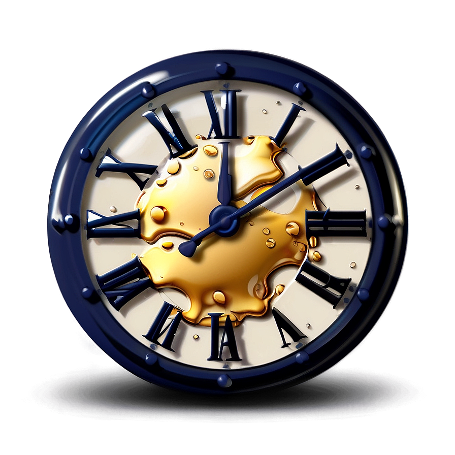 Animated Melting Clock Scene Png 58