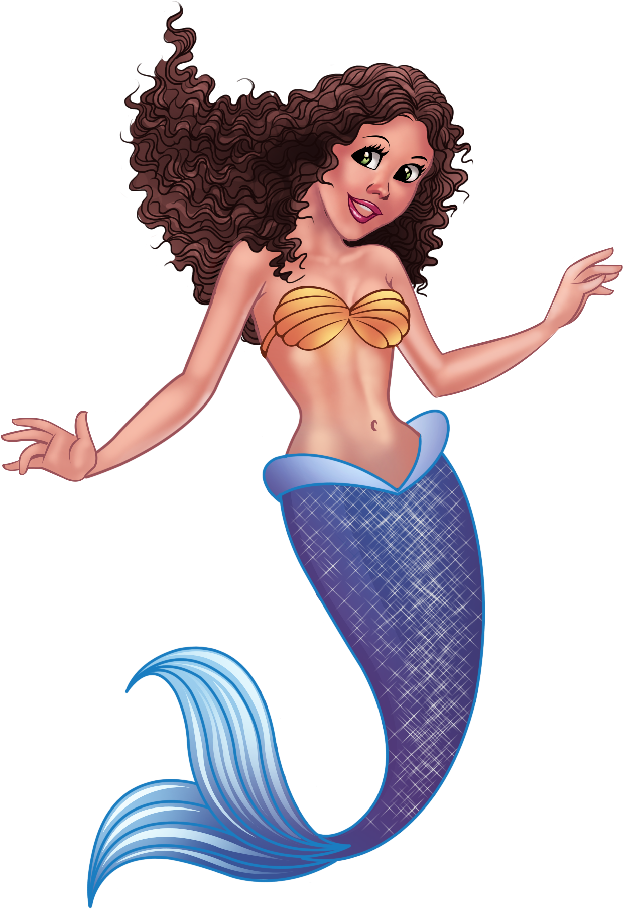 Animated Mermaid Illustration