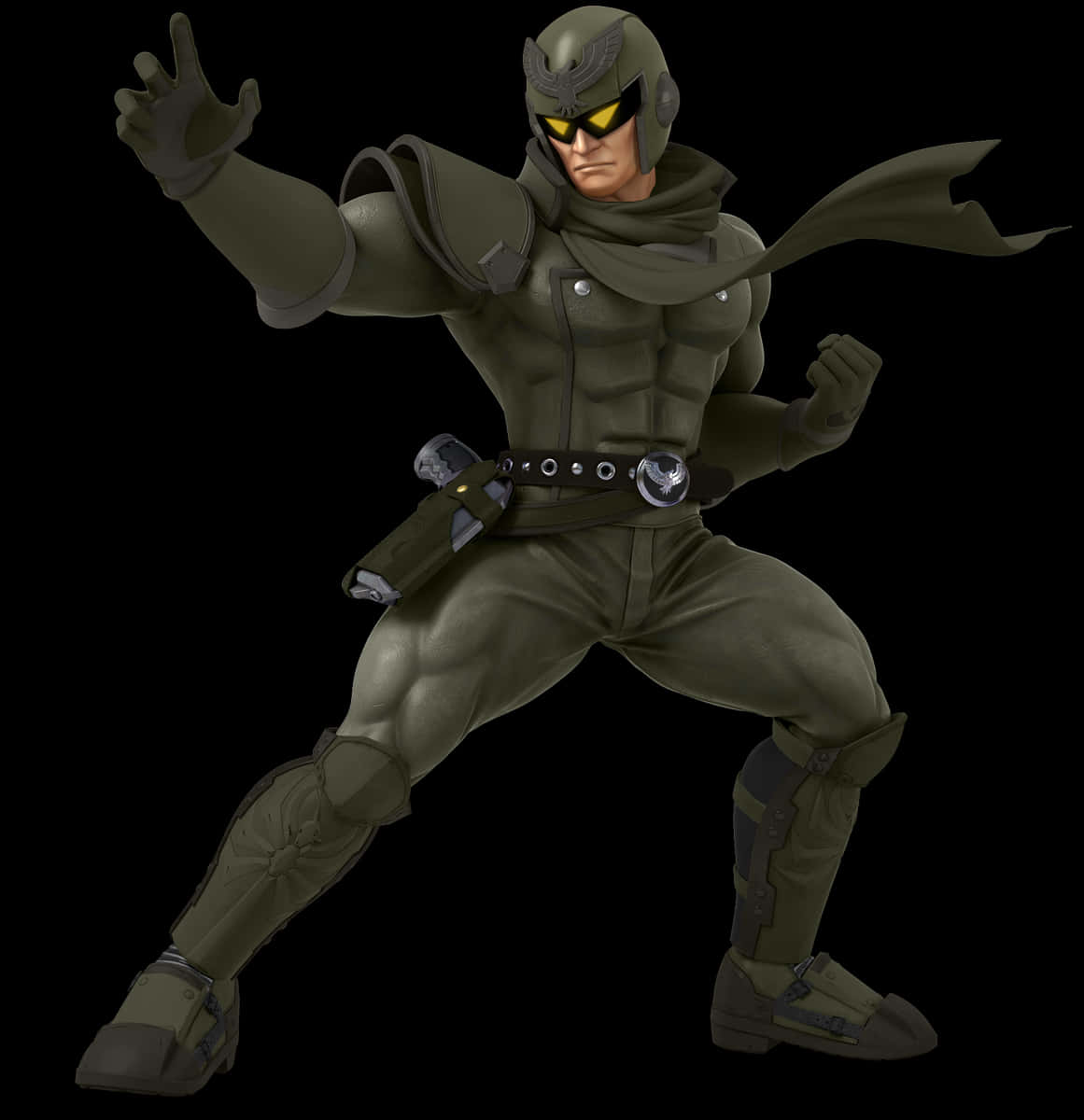 Animated Military Character Pose