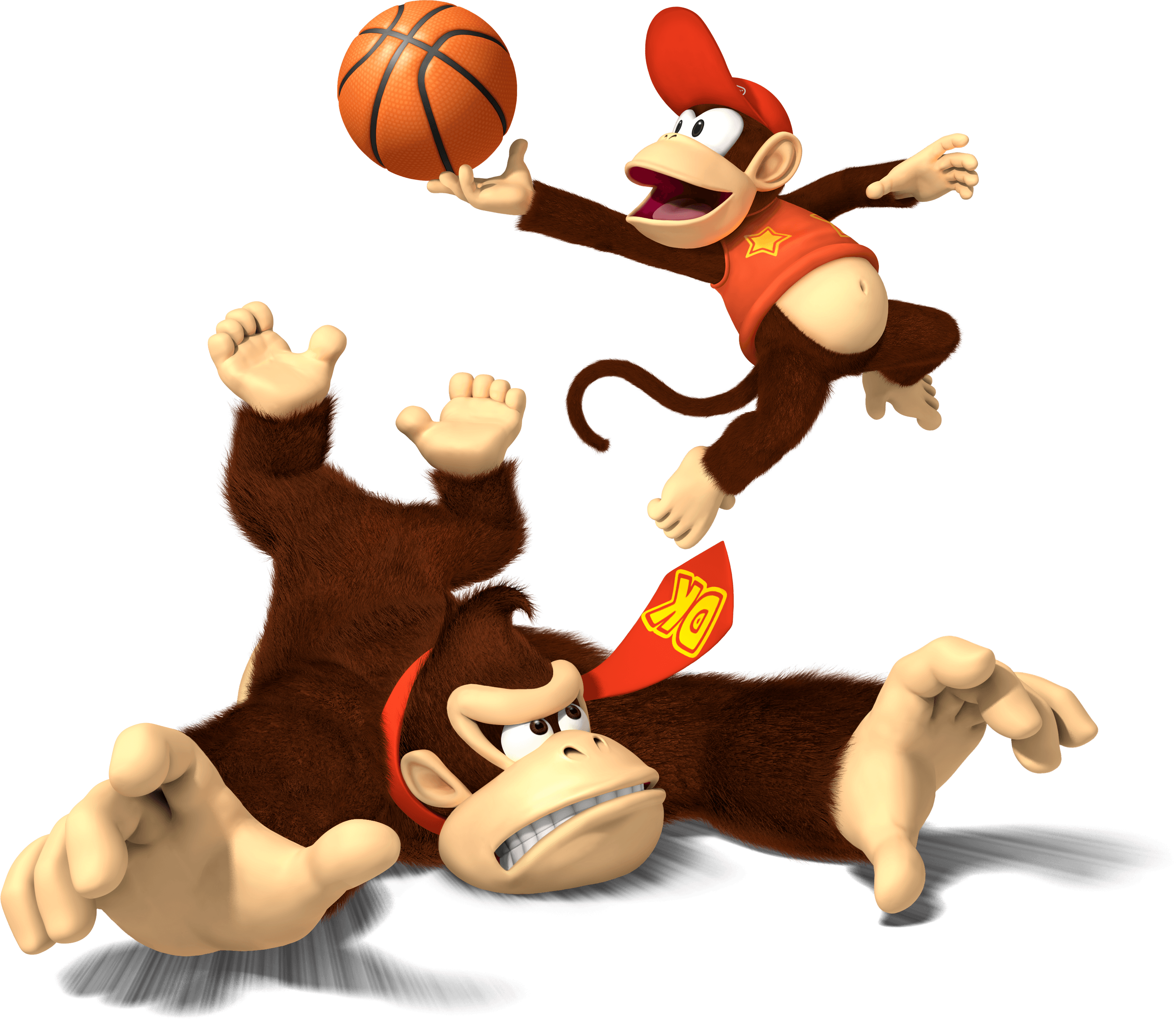 Animated Monkeys Playing Basketball