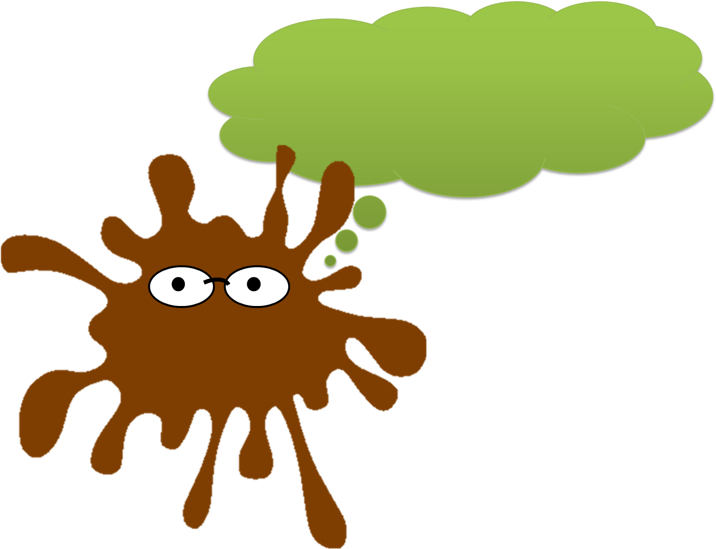 Animated Mud Splat Thinking