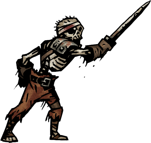 Animated Mummy Warrior Stance