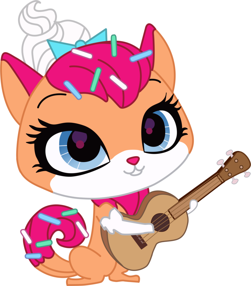 Animated Musical Kittywith Ukulele