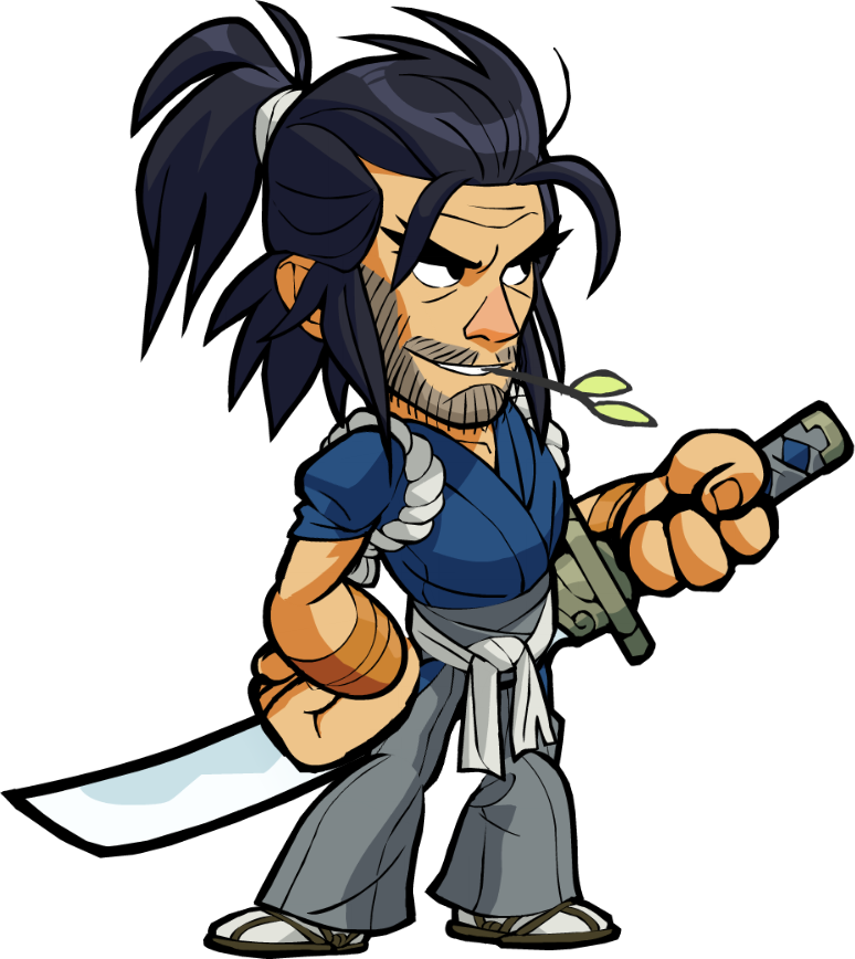 Animated Ninja Character With Sword