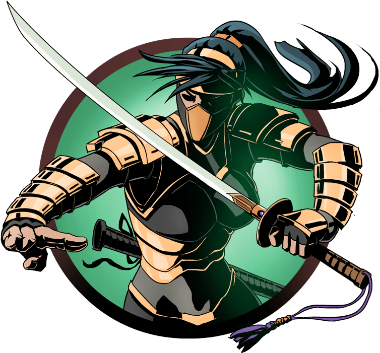 Animated Ninja Warriorwith Katana