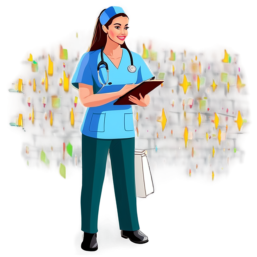 Animated Nurse Student Png 06292024