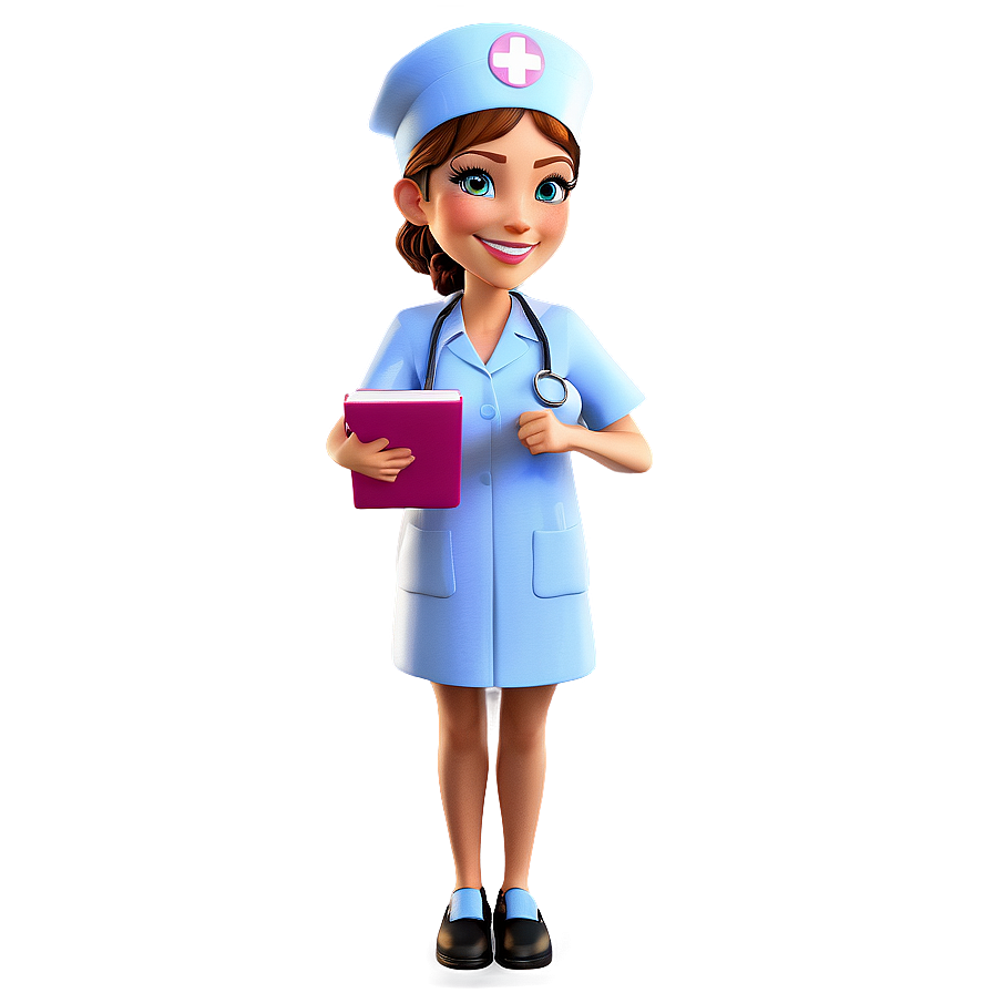 Animated Nurse Student Png Edm