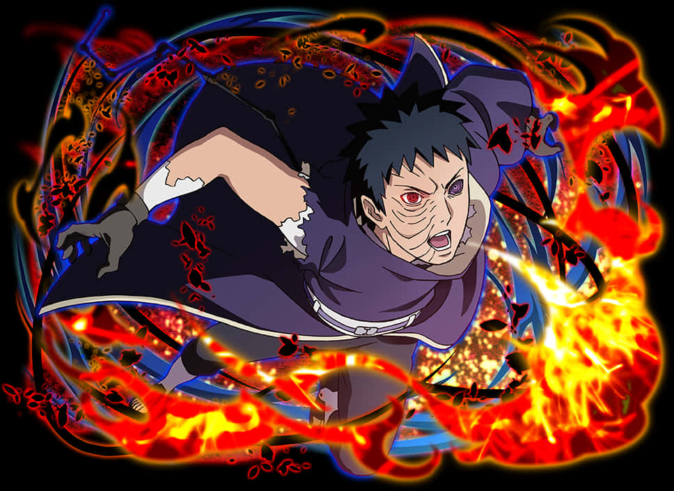 Animated_ Obito_ Uchiha_ Fire_ Escape