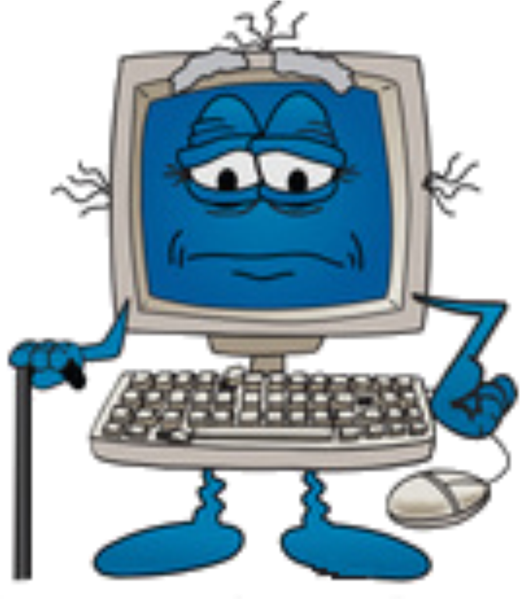 Animated Old Computer Character