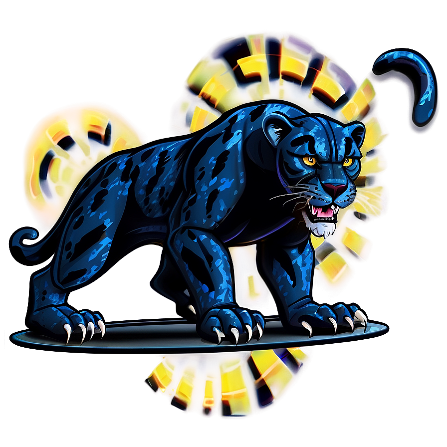 Animated Panthers Cartoon Png Sli65