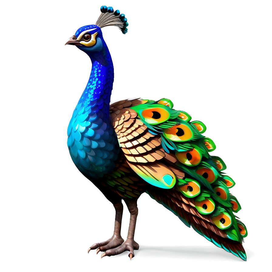 Animated Peacock Character Png 99