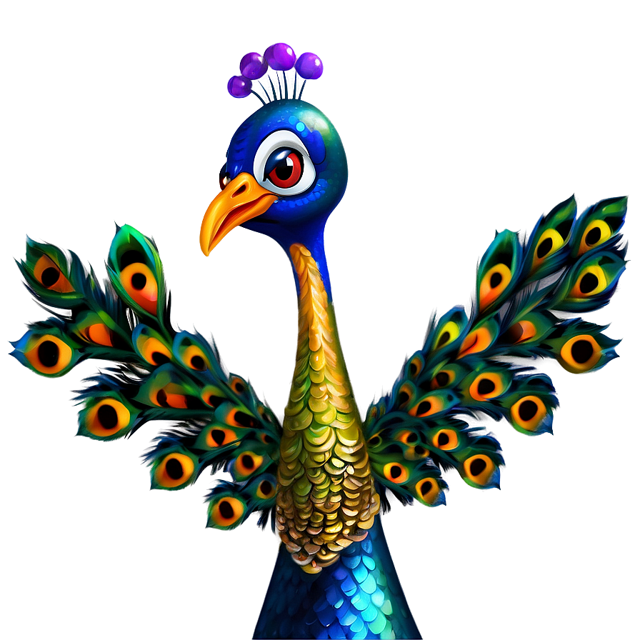 Animated Peacock Character Png Ykv