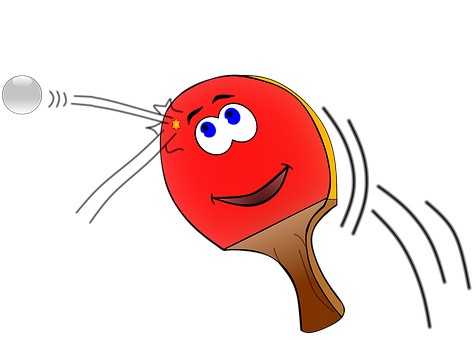 Animated Ping Pong Paddleand Ball