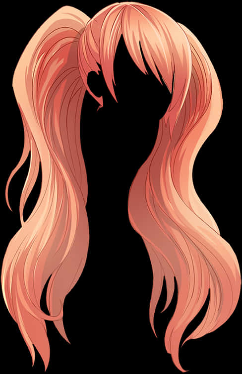 Animated Pink Hair Wig Design