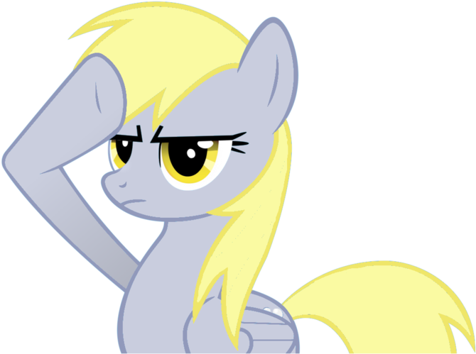 Animated Pony Saluting