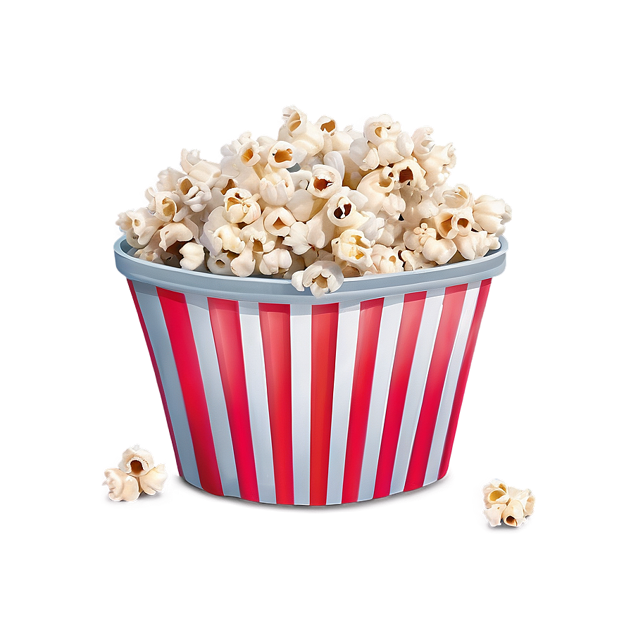 Animated Popcorn Bucket Character Png 28