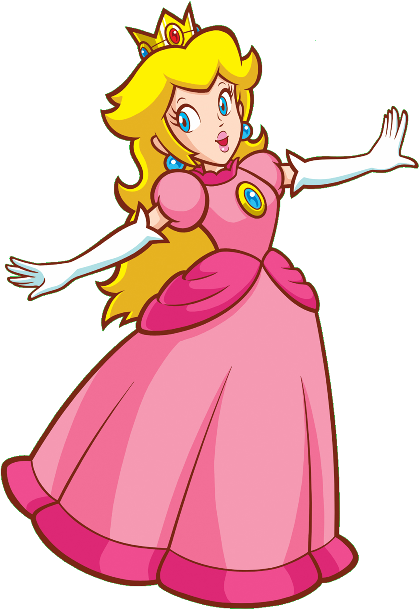 Animated Princessin Pink Gown