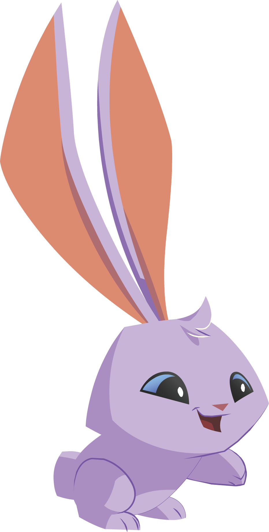 Animated Purple Bunny Cartoon