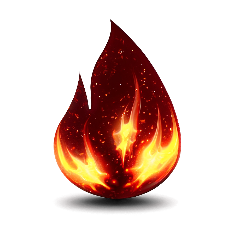 Animated Red Fire Sparkle Png Hmv26