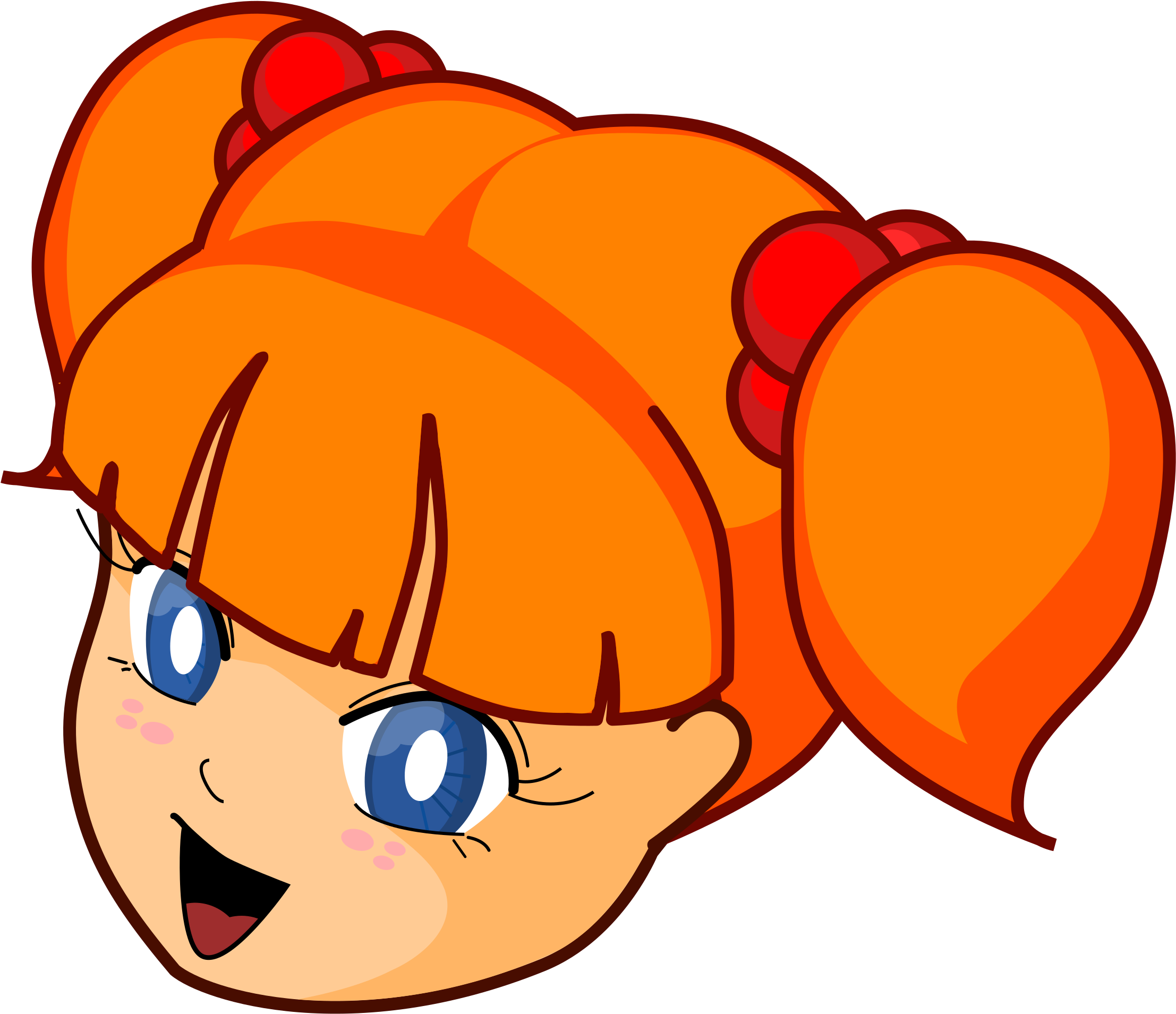 Animated Redhead Girl Smiling.png