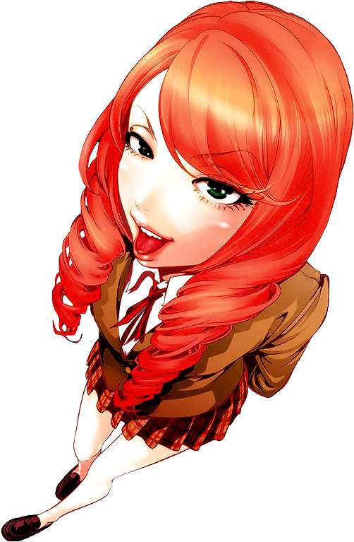 Animated Redhead Schoolgirl Character