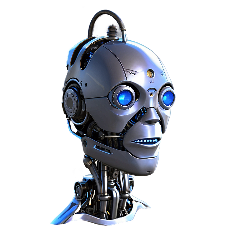 Animated Robot Head Png Kxu28