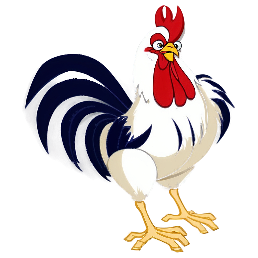 Animated Rooster Character Png 05242024