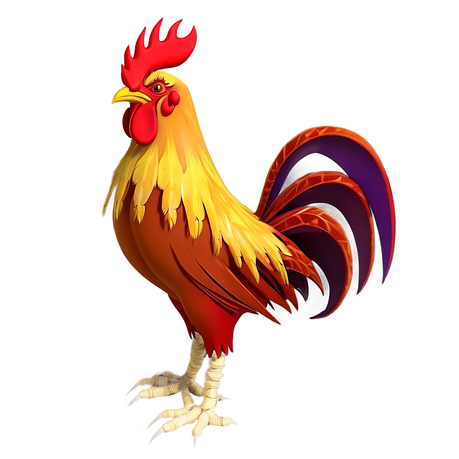 Animated Rooster Character Png Gvb