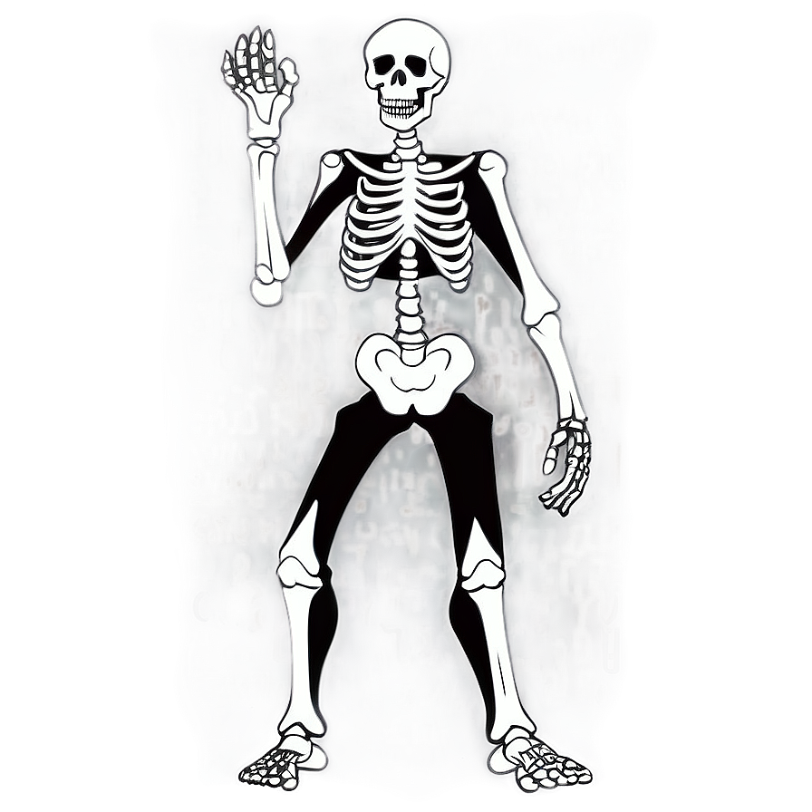 Animated Skeleton Cartoon Png Glb