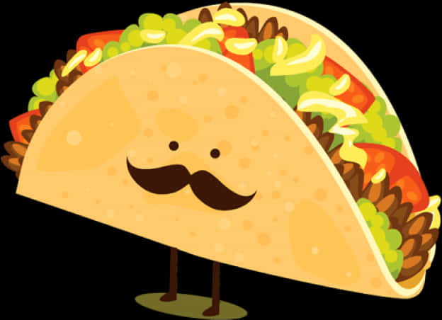 Animated Smiling Taco Character